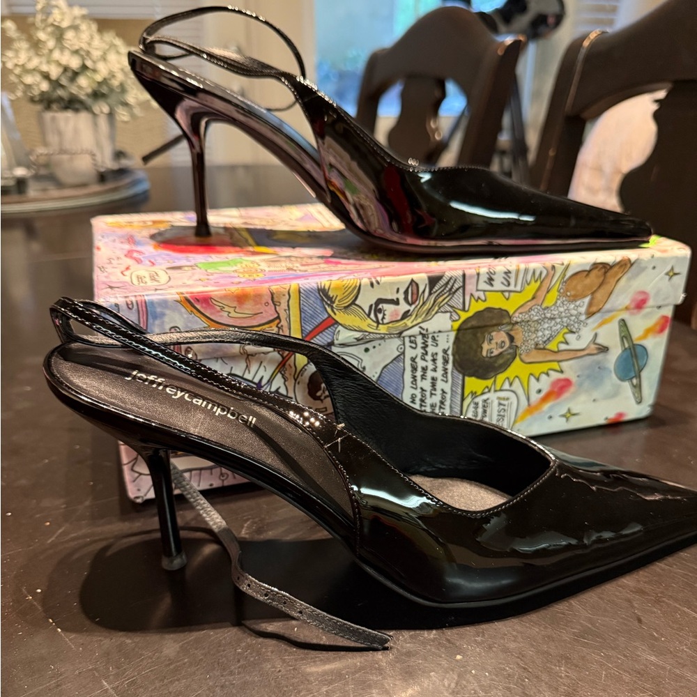 Jeffrey Campbell Black Patent Heels
